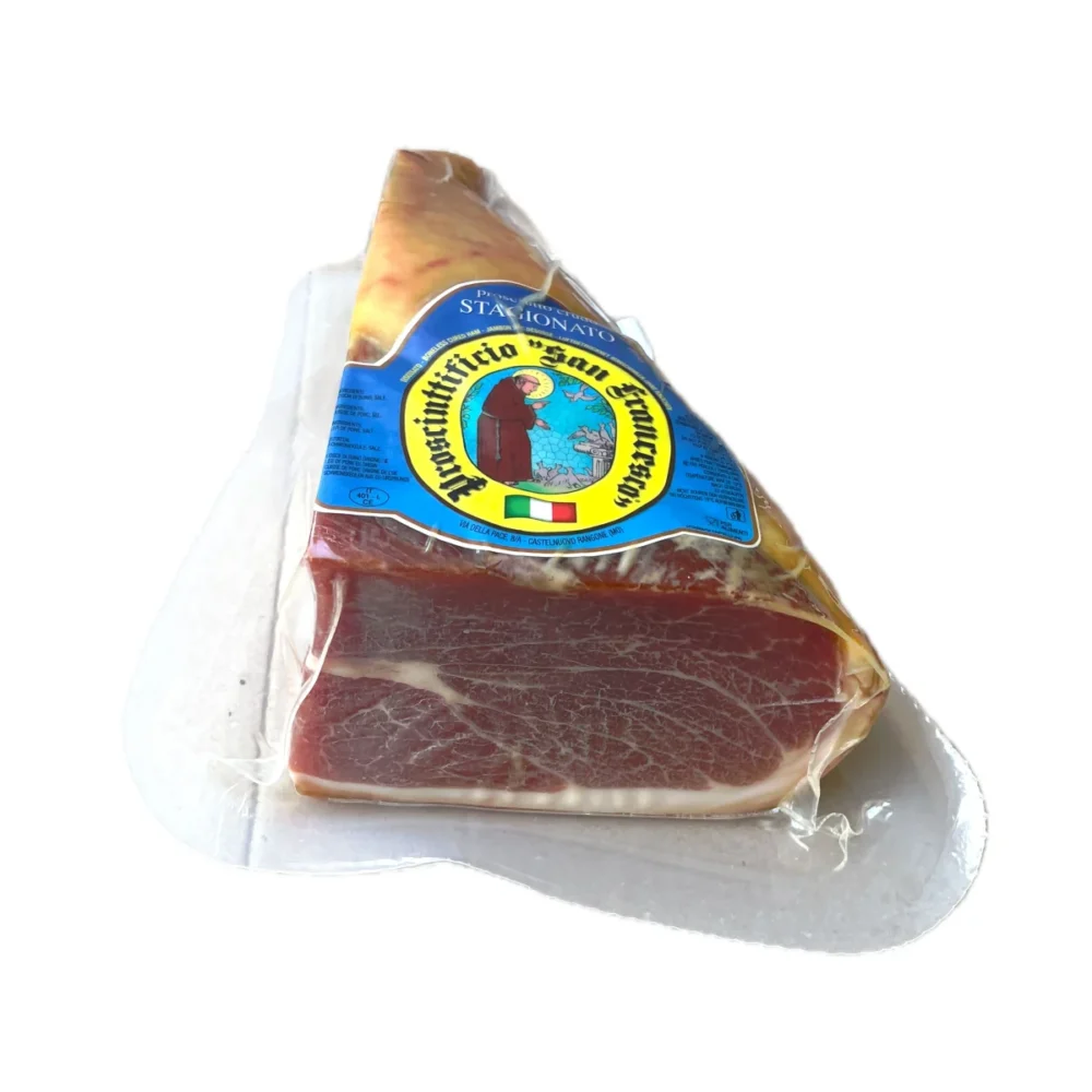 TRANCIO Prosciutto Crudo MEC  tipo Parma-  1 kg /Nyers sonka negyedekre vágva1kg