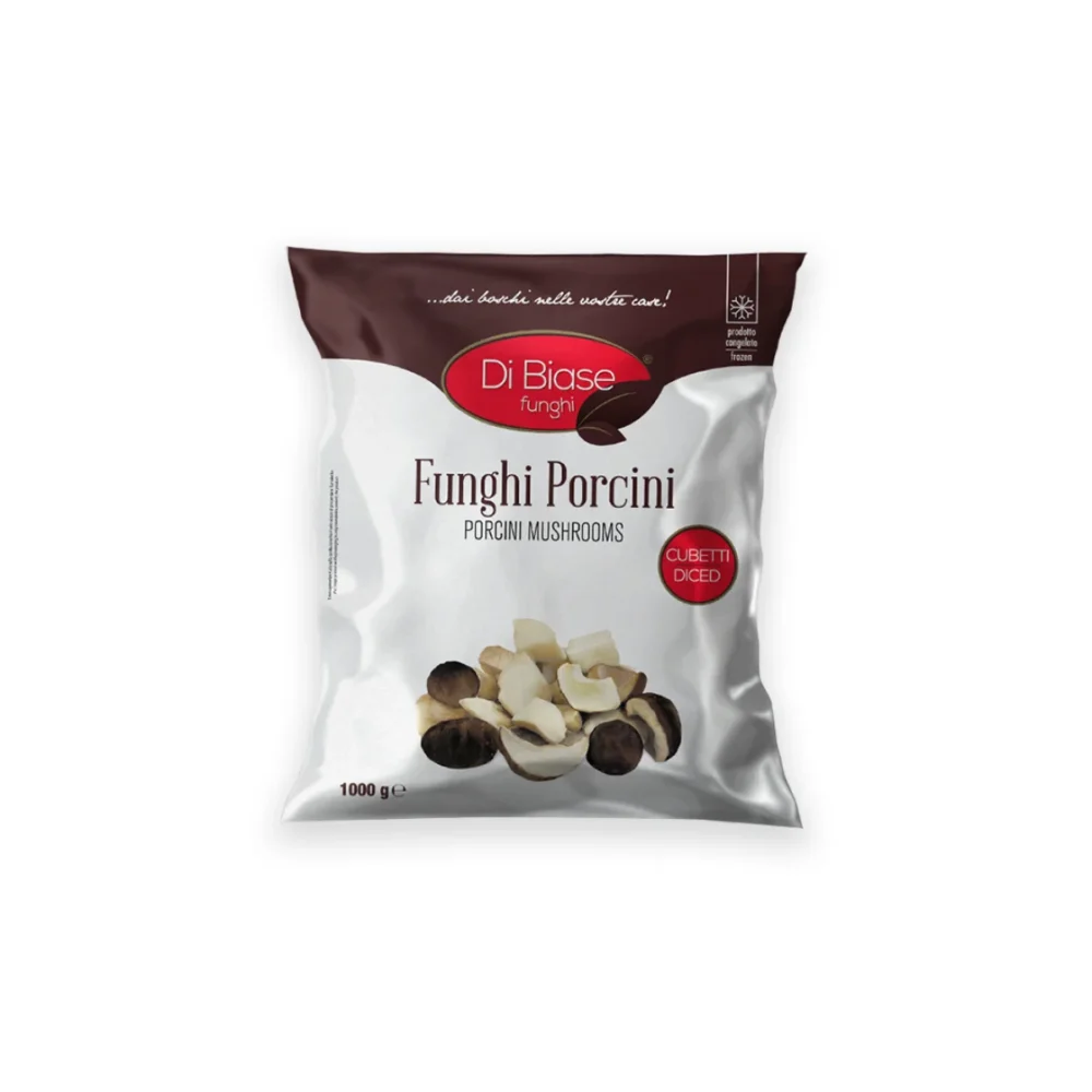 Di Biase FUNGHI PORCINI cubetti /FagyasztottVargánya gomba kocka 1 Kg